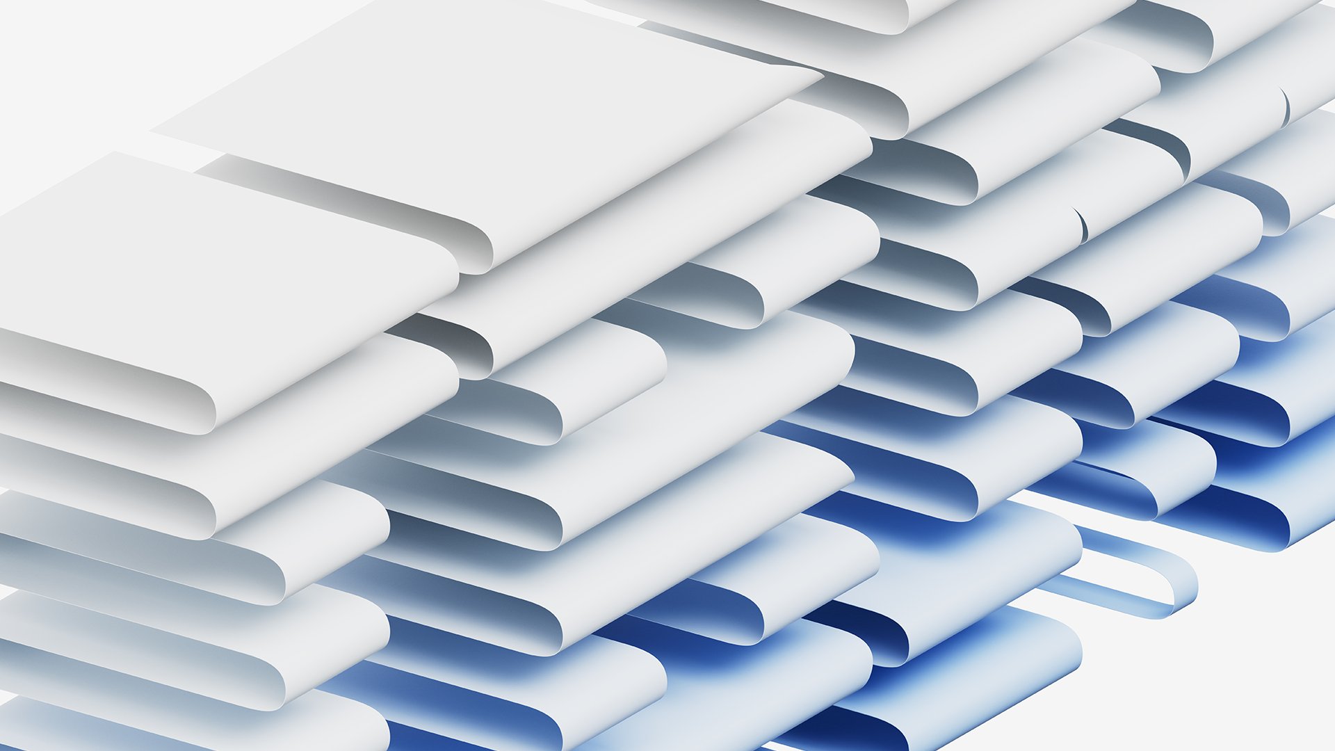 Folded white paper abstract
